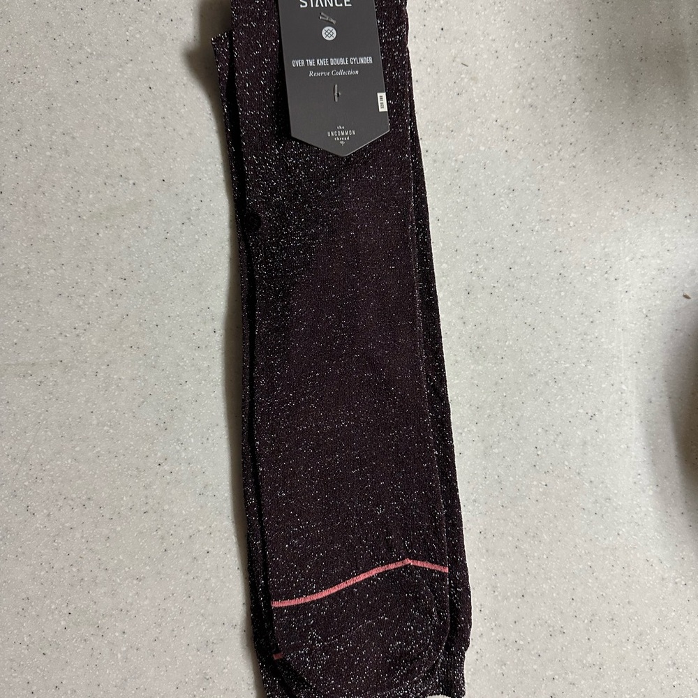 Stance Sparkling Dark Purple Dress Socks